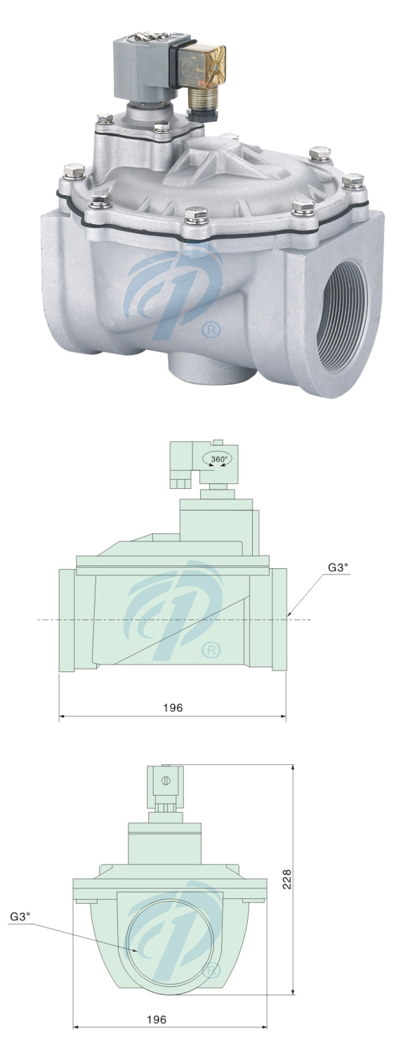 直通式布袋除塵閥尺寸規(guī)格